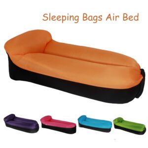 Canapé gonflable Portable, sac paresseux, oreiller, lits pour Camping, sacs de couchage
