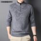 COODRONY – pull à col roulé épais et chaud pour homme, vêtement de marque, avec boutons, en tricot, nouvelle collection automne hiver, C2140 2